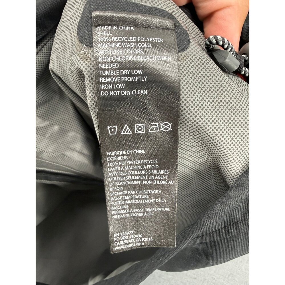 Prana M65 Olive Green Waterproof Jacket Hooded Mens M Rain Pockets - Picture 5 of 8